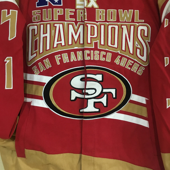 San Francisco 49ers 5X Championship Cotton Jacket - Picture 3 of 8